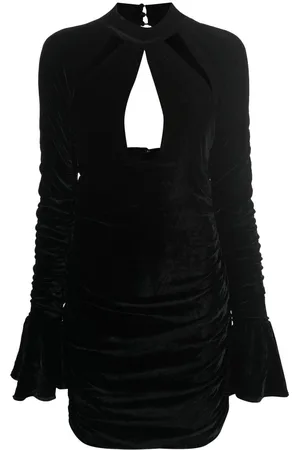 BLUMARINE Vestido ajustado con mangas acampanadas