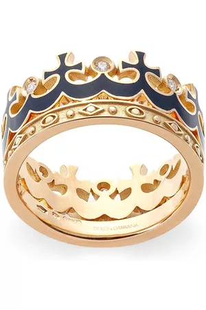 Dolce & Gabbana Anillo con motivo de corona en oro amarillo de 18kt
