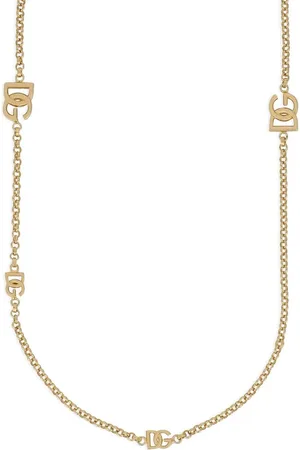 Dolce & Gabbana Collar de cadena con logo DG