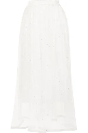 LORENA ANTONIAZZI Falda midi con capas de tul
