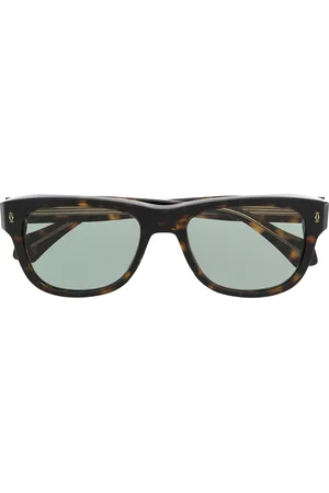 Cartier Lentes de sol cuadrados con efecto de carey