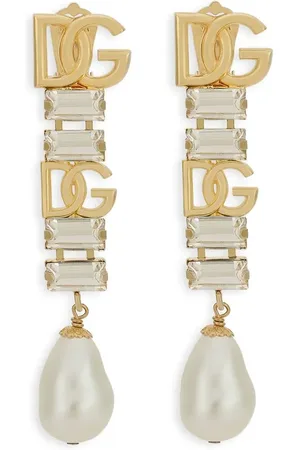 Dolce & Gabbana Aretes con logo DG