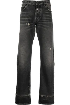 MARCELO BURLON Jeans con efecto envejecido y motivo Cross