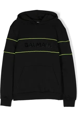 Balmain Hoodie con parche del logo