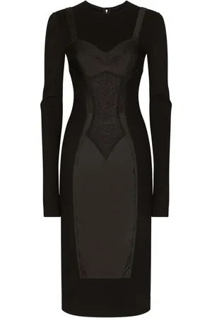 Dolce & Gabbana Vestido con detalles de trompe l