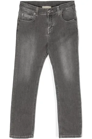 DOUUOD KIDS Jeans rectos con efecto desgastado