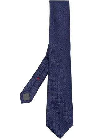 Brunello Cucinelli Corbata texturizada con extremo en punta