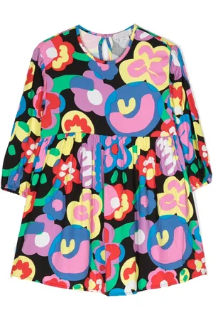 Stella McCartney Vestido manga larga con estampado floral