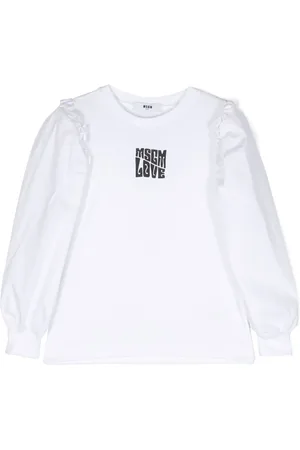 Msgm Blusa con detalle de volantes