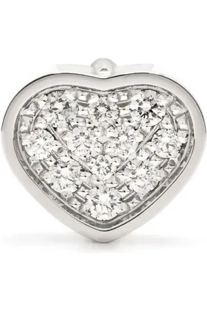 Chopard Arete My Happy Heart en oro blanco de 18kt con diamantes