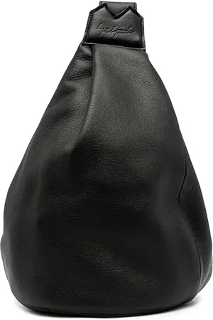 YOHJI YAMAMOTO Bolsa de hombro con logo en relieve