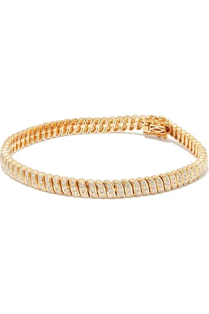 Anita Pulsera Bezeled en oro amarillo de 18kt con esmeraldas
