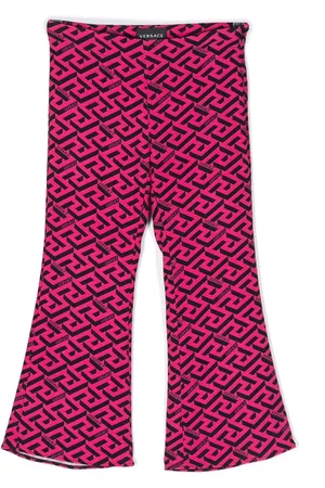 VERSACE Pantalones acampanados con estampado Greta