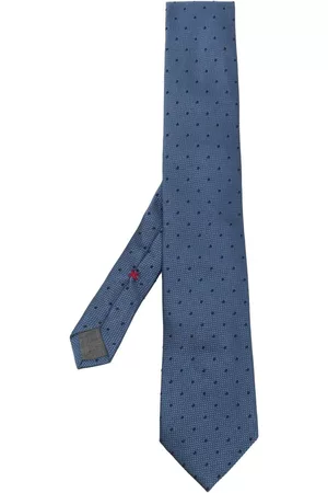 Brunello Cucinelli Corbata con estampado de lunares