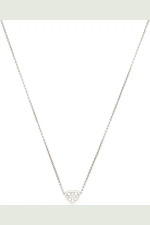 Chopard Collar My Happy Heart en oro blanco de 18kt con diamante
