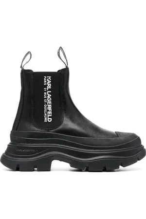 Karl Lagerfeld Botas chelsea con logo estampado