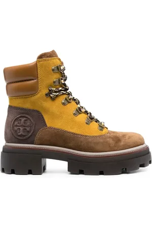 Tory Burch Botines con diseño color block y paneles