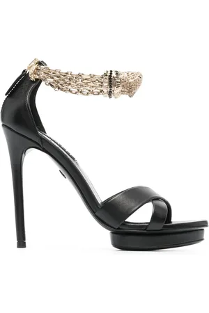 Roberto Cavalli Sandalias Panther con detalles de cristal