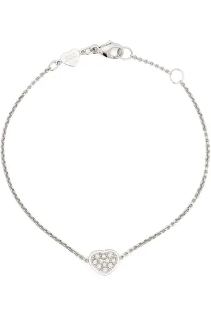 Chopard Pulsera My Happy Heart en oro blanco de 18kt con diamantes