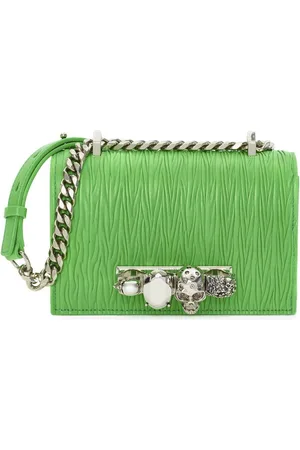 Alexander McQueen Bolsa satchel mini con diseño capitonado