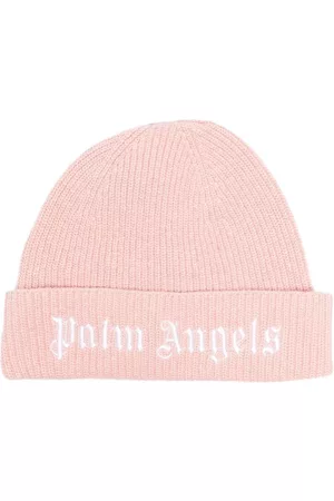 Palm Angels Gorro tejido con logo bordado