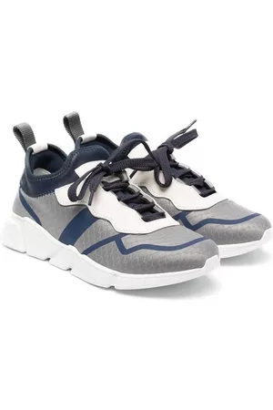 Brunello Cucinelli Zapatos de vestir - Tenis con agujetas y diseño de paneles