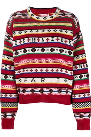 Kenzo Suéter tejido con logo en intarsia