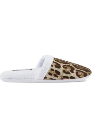 Dolce & Gabbana Slippers con estampado de leopardo