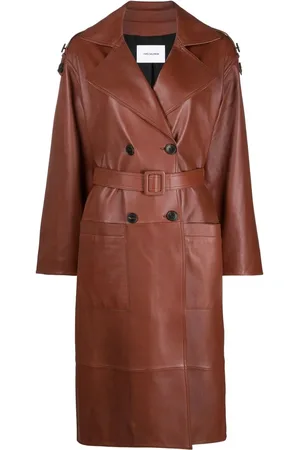 YVES SALOMON Gabardina oversize con cinturón