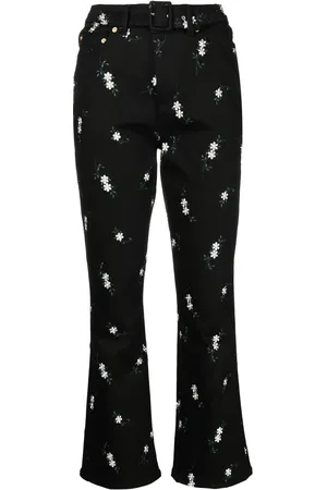 Erdem Pantalones capri con estampado floral