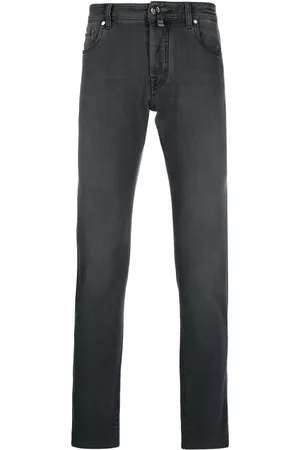 Jacob Cohen Jeans rectos con detalle de mascada
