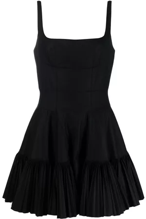 GIOVANNI BEDIN Vestido corto acampanado con cuello cuadrado
