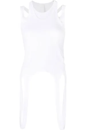 DION LEE Camiseta con detalle doble