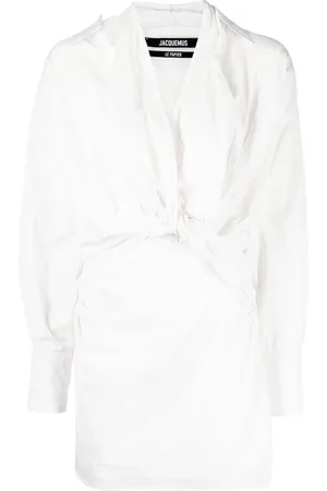 Jacquemus Vestido midi con detalle de nudo