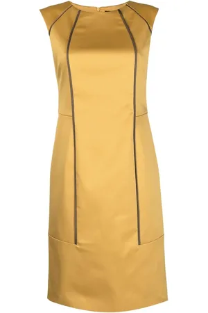 Paule Ka Vestido recto con ribetes en contraste
