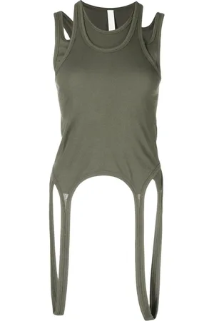 DION LEE Camiseta con aberturas