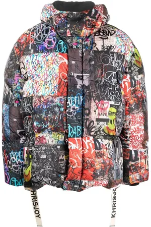 Khrisjoy Chamarra con estampado de grafiti