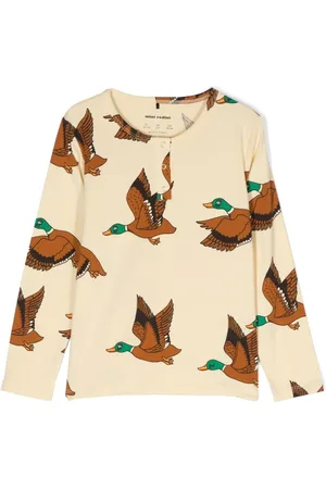 Mini Rodini Top com estampado de pato
