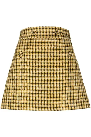 Plan C Falda con estampado de cuadros