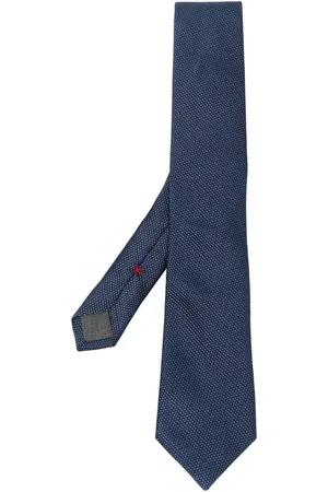 Brunello Cucinelli Corbata texturizada con extremo en punta