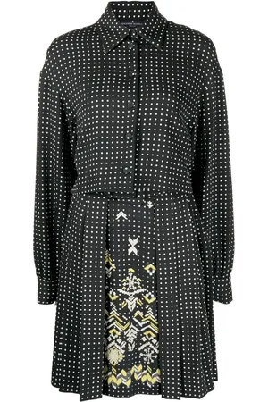 ERMANNO SCERVINO Vestido camisero con estampado de lunares