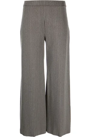 ROSETTA GETTY Pantalones acampanados con motivo de espiga