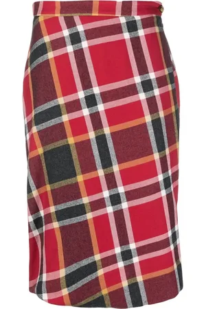 Vivienne Westwood Falda midi con motivo de cuadros