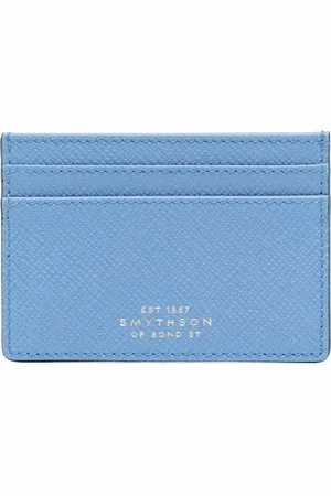 SMYTHSON Tarjetero con logo en relieve