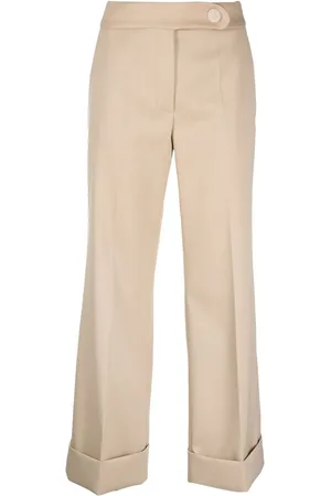Lanvin Pantalones capri con tiro medio