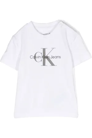 Calvin Klein Playera manga corta con logo estampado