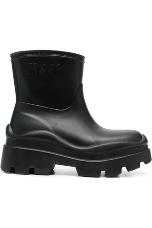 Msgm Botines militares con logo en relieve