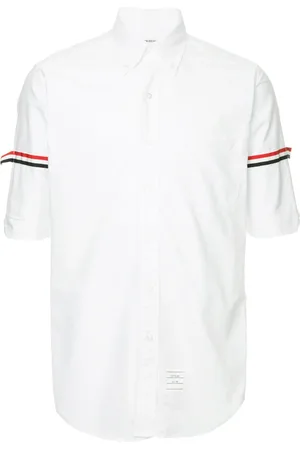 Thom Browne Camisa con rayas de grosgrain en las mangas
