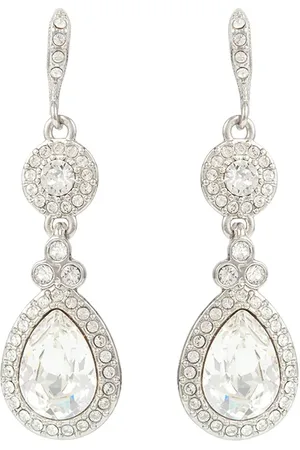 Givenchy Aretes con detalles de strass 1980