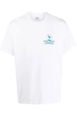 Sporty & Rich Playera con cuello redondo y logo